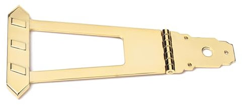 Fhkpsqkcn Archtop Gitarren- / Bass-Saitenhalter aus Metall, Ersatz für 6 Saiten, Trapez, Saitenhalter für Jazzes-Gitarre, Bass