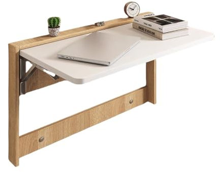 TT-YEC Wandmontierter Flip-Tisch, Fester Holzfalttisch, Klapptisch Für Kleinen Raum, Küchenklapper Wandtisch, Multifunktional Schwimmende Unsichtbare Esstisch,B79cm