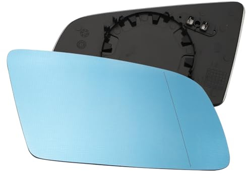 Konuooer Spegelglas sidospegel för 5-serien E60 E61 E63 E64 2003–2010 51167065081 uppvärmbart blått glas 51167065082