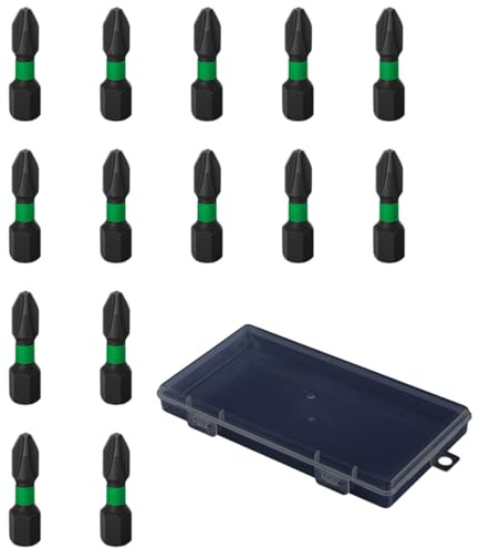 20 Pcs High Magnetic Screwdriver Drill Bit Set, PH2 Bit x 25 mm, General Bit Set Double Ended for Damaged Broken Stripped Screws