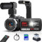 Videokamera 8K Camcorder 64MP WiFi Vlogging Kamera mit IR Nachtsicht für YouTube, 3-Zoll-Touchscreen, 18X Digitalzoom Webcam Camera mit Mikrofon,Stabilisator,Fernbedienung, 64GB SD Karte und Batterien