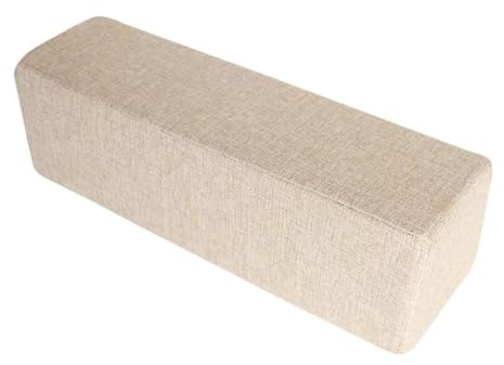 Gralara Sofa Seitenarmlehne Kissen, Taillen Rückenlehne Kissen Lendenkissen, Couch Armlehne, Sofakissen, Armstütze, Sofa-Armstützrolle Sofakissenstütze für Sofa, Armlehne, Kopfteil, Waschbar, Beige