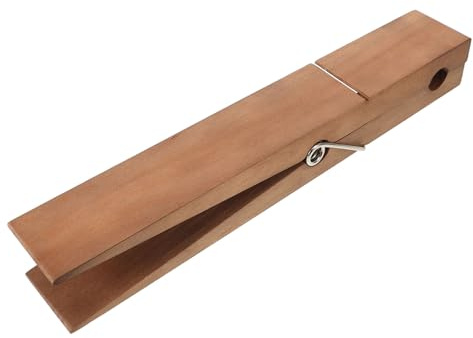 ARTSEWPLY Molletta Gigante in Legno per Bucato Porta Asciugamani da Bagno Molletta Jumbo Artigianale Clip per Foto Grande Antiscivolo per Vestiti Umidi Riutilizzabile e Leggera