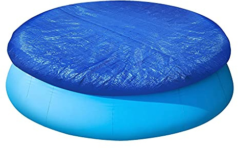 Abdeckplane Pool,Pool Plane Poolabdeckung Rund Solar Schwimmbad Wannenabdeckung 305 cm 366 549cm Außenpool Abdeckung Protector Zubehör Blau(Blue 549cm)