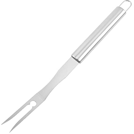 13 Inch Stainless Steel Carving Fork Barbecue Cooking Meat BBQ Used to Fixed Move Poultry and Turkey Grill Barbecue Large Kitchen Carving
