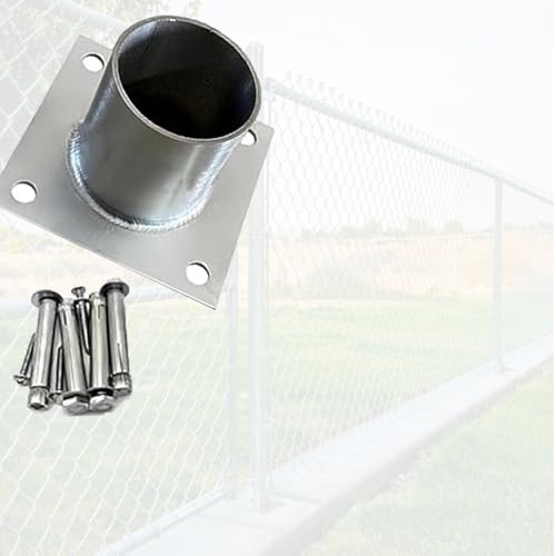 support poteau bois Base De Poteau Ronde De Diamètre 2,5 5 8 12 15 20 Cm, Base D'ancrage À Bride En Acier Inoxydable Pour Porche/rampe/balustrade/clôture/boîte(3 X 4cm/1.21.6in)