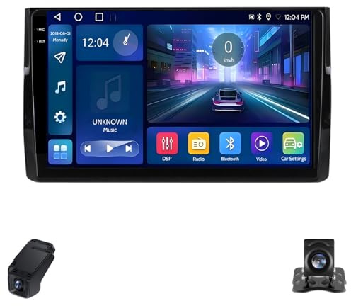 Double Din Car Radio 2K Touchscreen for Karoq NU7 2017-2021 Car Stereo Multimedia Player/CarPlay/Android Auto/Bluetooth/GPS/FM/AM/RDS/DSP/5GWIFI/4GLTE/Rear View Cam/ADAS DVR(C30Plus)