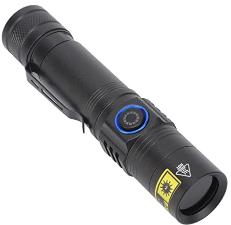 Yctze Lampe de Poche LED Rechargeable à Lumière Noire, Détecteur Portable 365nm pour Scorpions et Urine d'animaux