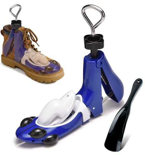 Masvan Schuhspanner für Herren- und Damenstiefel, verstellbare Länge, Breite und Höhe, ideal für Stiefel mit breitem Spann und Stiefelbreite. (1Pcs Blue, L 43-46)