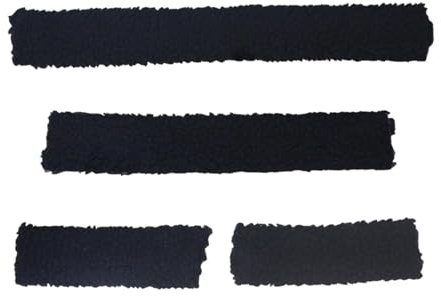 kowaku Copricavezza per Cavalli con Imbottitura Morbida, Set Copri Naso E Guance, Accessorio Protettivo, Materiale Peluche, Adatto per, Nero