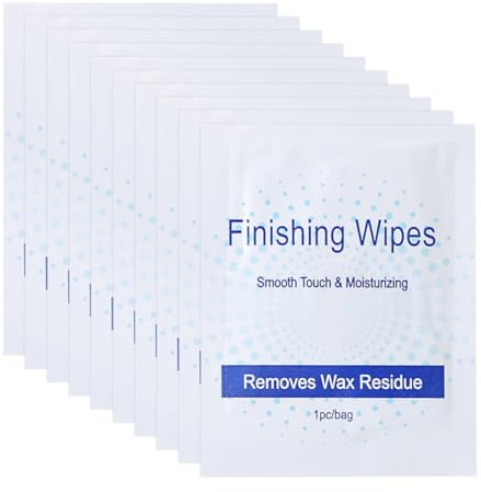 AUTSUPPL Salviette Depilatorie Post-Ceretta 40 Pezzi Salviette Detergenti per Rimozione Cera e Cura della Pelle Tampona Delicato per Uso Dopo Epilazione Corpo