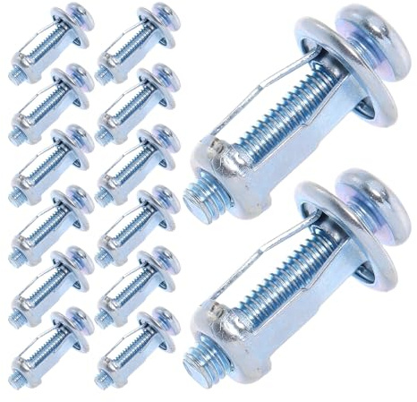 Gadpiparty Set 40 Pezzi Viti di Espansione in Acciaio al Carbonio Zincato M4*20 Dadi a Petalo, Ancoraggio per Pareti Cave in Plastica, Alluminio e Ferro, Fissaggio Stabile per