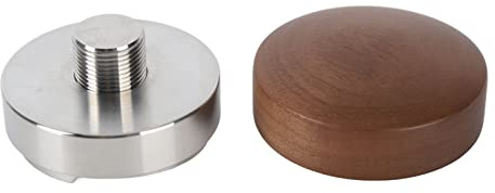 CFTGIW Distributore di caffè da 58 Mm Pressino Profondità Regolabile Livellatore di caffè Strumento di Distribuzione del con Manico in Legno di Noce Diverso per Distributore 58 Mm Regolabile