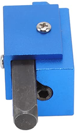 ERYUE Ciseau à Angle Droit pour le Travail du Bois, Outil D'angle carré à Auto-alignement Durable pour Serrures de Porte Charnière, Matériau en Acier allié le Travail du Bois et la Maison (Bleu)