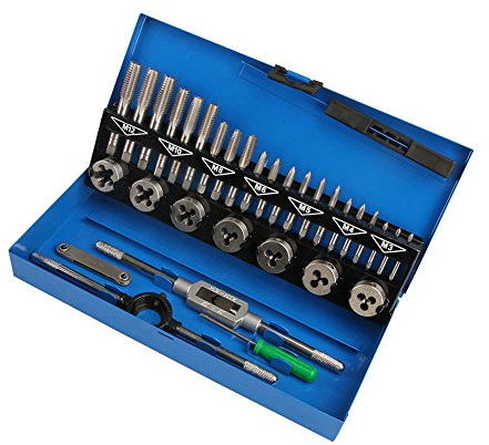 LARS360 Gewindeschneidsatz 32tlg. Gewindeschneidwerkzeug-Satz Fein Gewinde Schneider Bohrer Werkzeug Set (32tlg.)