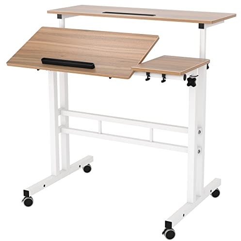 SogesHome Höhenverstellbarer Computertisch Laptop Schreibtisch Workstation Laptop Tisch Zeichentische für Kunst, Design, Zeichnen, Schreiben, Malen, Basteln, Arbeiten und Lernen,SH-ZS-101-2-OK