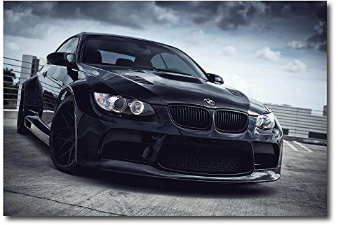 VVSUN HD Print Leinwand Malerei Wandkunst BMW E92 M3 Super Sport Car Wallpaper Leinwand Poster Malerei Für Raumdekoration, 60x90cm (kein Rahmen)