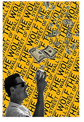 Filmposter The Wolf of Wall Street Leonardo DiCaprio 4, Leinwandposter, Schlafzimmer, Dekoration, Sport, Landschaft, Büro, Raumdekoration, Geschenk, 40 x 60 cm, ohne Rahmen