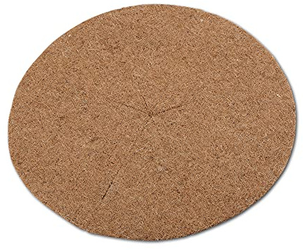 Natursache Kokosdisk, 5 Stück, Ø 37cm, Winterschutz für Pflanzen, mit Latex Beschichtung