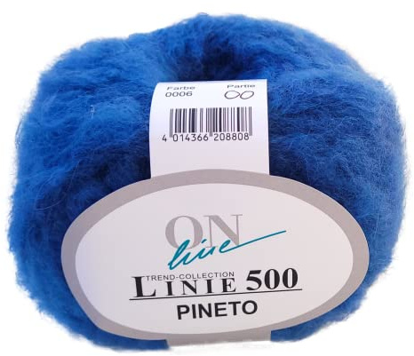 Online Wolle Linie 500 Pineto voluminöse Häkelwolle, Strickgarn blau mit Alpaka superfein und Merinowolle (06)
