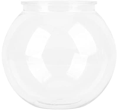 Aquarien, Robuster Mehrzweck-Kunststoff, Kleiner Runder Fishbowl-Stil, Stabiler, Bruchsicherer Desktop FüR Dekorationen (L)