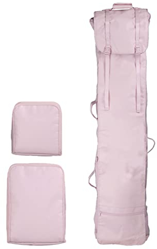 Multifunktions-Einzel-/Doppelboard-Skitasche mit hochfestem Mountain Wheel, verstellbare Länge 135–175 cm, wasserdichte Offroad-Snowboardtasche, für Männer, Frauen und Ju