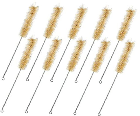 PLAFOPE 10piezas Cepillo De Limpieza para Tubos Resistente Cepillos Prácticos para Pajitas y Tubos De Laboratorio con Asa para Colgar Fácil Almacenamiento