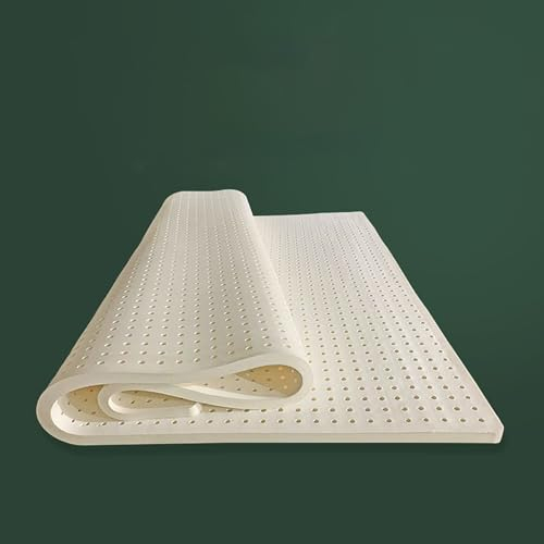NaKeah Natürliche Latex -Matratzen Massage Single Double Hotel Matratze Familie King Queen Twin Full Size - 1 Zoll - Bio -Cover inklusive,2.5cm,120x190cm