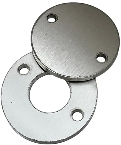 Edelstahl V2A Ronde mit oder ohne Mittelloch Runde Edelstahlplatte Endkappe Deckel Flansch Ankerplatte Rohrabschluss Platte Blech Rund VA A2 AISI304 AISI 304 (Ø120x6mm 3x11m ohne Mittelloch)