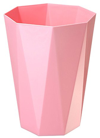 QTANZIQI Corbeille à Papier en Plastique légère Poubelle Rouge compacte pour la Cuisine, Le Bureau et l’extérieur - Taille : 23 * 30,5 cm - Couleur : Rose