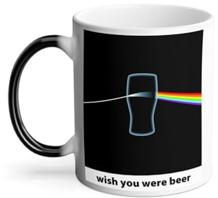 Thermo-Reactive Magic Mug - Dark Side of The Beer/Wish You Were Beer - 325ml