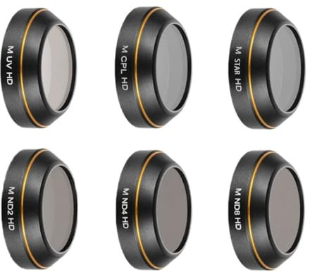 Filtres pour DJI Mavic Pro – UV Scrim, polariseur ND, polariseur CPL, verre optique nano-revêtement, imperméable, anti-buée, anti-rayures, cadre léger en aluminium aéronautique (UV CPL Star ND2 ND4