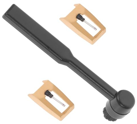 UPKOCH 2pezzi Puntine Ricambio Per Giradischi in Vinile Puntine Per Fonografo Con Spazzola Per Migliorar Precisione Qualità Del Suono