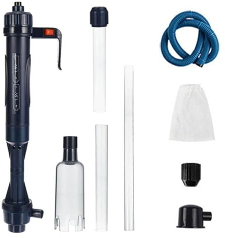Pulizia Acquario Multifunzionale, Pulitore Automatico per Ghiaia per Acquario, Pulitore Elettrico per Fish Tank, Cambio d'Acqua per Acquario, per Cambiare Rapidamente Acqua, Lavaggio Sabbia