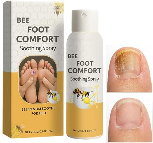 Bee V-enom Nail Fungus Soothing Spray for Toenail,Nail Fungal Treatment, Nail Strengthener for Damaged Nails, Bee Nail Treatment Serum, Effective Nail Repair Treatment