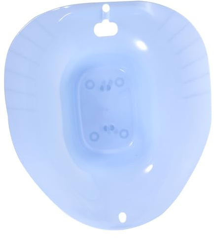BAZEITFLOW Sitzbadewanne für Schwangere und Ältere Patienten Ergonomisches Sitzbecken mit Überlaufschutz Glatte Oberfläche Komfortabel und Postoperative Hygiene
