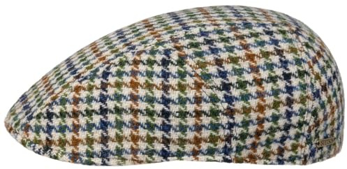 Stetson Denaby Schirmmütze Flatcap Hahnentritt nachhaltig Herren Herbst Winter