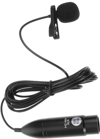 LIFKOME Portable Lavalier Microphone Professional Audio Recording Accessory with Three-pin Xlr Interface Lightweight and Reliable Metal Clip Microphone for Live Broadcasts and Speeches