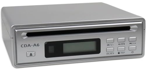 NONDK Lecteur CD HiFi Portable avec Fonction de Ripper USB, Compatible Bluetooth pour Utilisation à Domicile, Lecteur CD pour Voiture, Sortie Optique et AUX.
