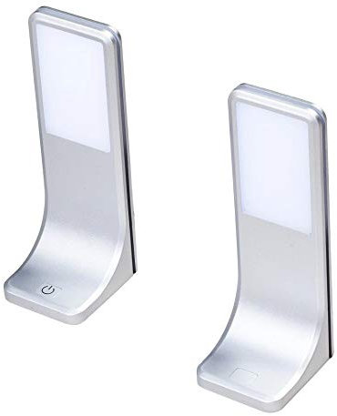 Lampe LED sous meuble éclairage de cuisine luminaire sous-face panneau, choix : lot de 2, température de couleur : blanc chaud