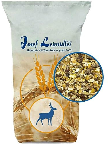 Leimüller Wildfutter 4 Der Klassiker 25 kg - Ganzjährige Ernährung universell - Futter für Rehe, Rotwild, Hirsche & Rehkitze