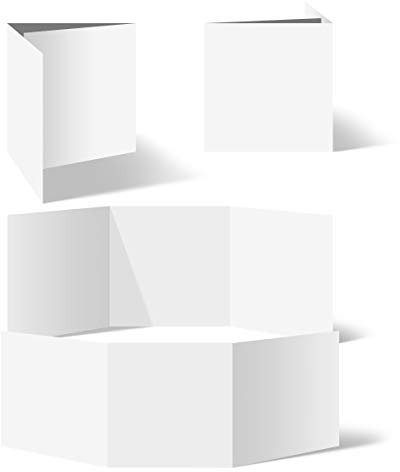 25 Blanko Klappkarten Wickelfalz Quadrat 148x148mm Bilderdruckpapier Set Papier wählbar