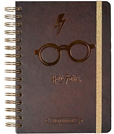 Grupo Erik - Bullet Journal Pointillé Harry Potter - Carnet de Notes A5 - Notebook - Bullet Agenda - Carnet Spirale - Lunettes