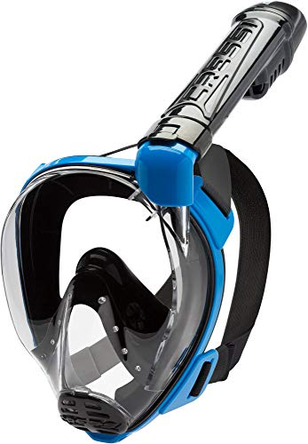 Cressi Baron Full Face Mask - Maschera Snorkeling Integrale Anti Fog - Facciale Comfort con Valvola Scarico e Snorkel Dry, disponibile per Adulti e Bambini