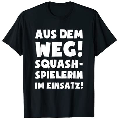 Squashspielerin im Einsatz! - Squashs Kleidung Squash T-Shirt