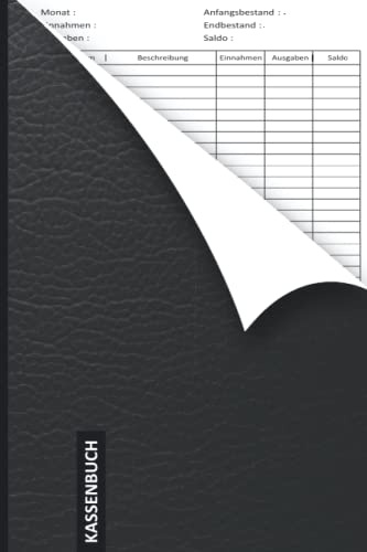 Kassenbuch: für Vereine, Selbstständige, Gastronomen und als Haushaltsbuch für über 3400 Einträge auf 120 Seiten | A5