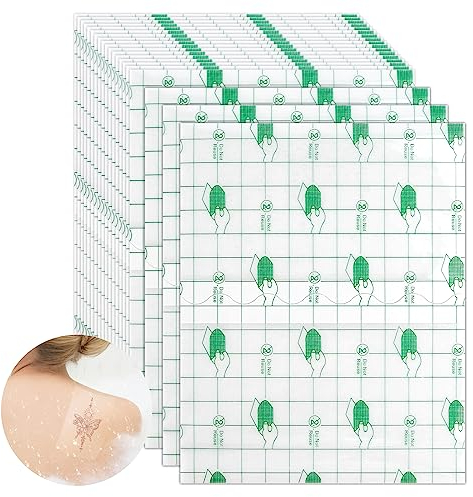 16 Bandage Adhésif Extensible, 12x15CM Transparent Pansement Bandage, Adhésif Film Transparent Plaie, Bandage Tatouage Etanche Médical Anti-Allergique pour Plaies, Sport, Douche