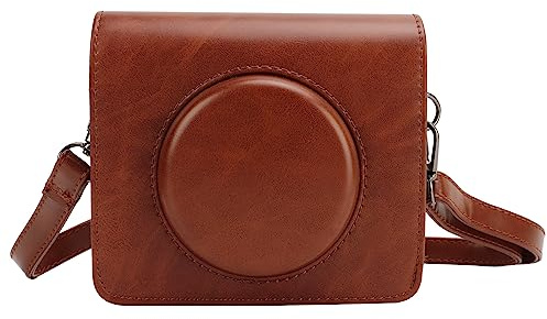 Mini Shot 3 Retro Case, PU Leather Protective Camera Case with Adjustable Shoulder Strap for C300R/Mini Shot 3 Retro Instant Camera and Photo Printer