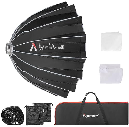 Aputure Light Dome III Softbox，Softboxen kompatibel mit Bowen-S Mount LED-Videoleuchte für Amaran 150c/300c COB 60d/x S 100d/x S 200d/x S