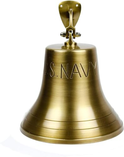 10 Brass US Navy Ship Bell - Nautical Replica by Network India